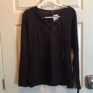 Maroon Long Sleeve Sweater